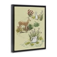 thumbnail image 2 of Stupell Industries Rustic Lodge Peaceful Spring Animals Black Floating Frame Canvas Art, 17 x 21, by Grace Popp, 2 of 8