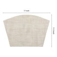 thumbnail image 4 of REGALWOVEN Placemats Set of 6 Solid Placemats for Kitchen Dining Table Decor Heat Resistant Table Placemats Wipeable Table Mat Khaki 17*11.5Inch, 4 of 7