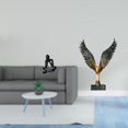 thumbnail image 2 of Escultura Moderna Abstracta De Resina Con Figura Extendida, Estatua Decorativa Coleccionable De Feng Shui Para Sala De Estar, Estantería O Decoración Del Hogar., 2 of 8