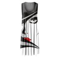 thumbnail image 4 of SMihono Robe Maxi Bohème d'Été pour Femmes Grande Taille Mode Féminine Col Rond Sans Manches Robe Imprimée de Plage, 4 of 5