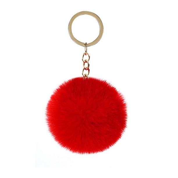 Injueey Llavero colgante Llaveros creativos Llaveros multicolores Mujeres para niños Adultos Ancianos Estudiantes Negro 4 cm Artesanía Rojo 4cm Injueey HA059936-01