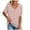 Pink, variant on tarylea Womens Tops Scoop Neck Short Sleeve T-Shirts Solid Color Loose Blouse with Pockets Casual Summer Comfy Breathable Tops