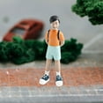thumbnail image 6 of Almencla Miniature Figurine People Family Miniature Figurine Diorama Decoration Sand Table Character Figurine for Architectural Decor Boy, 6 of 8