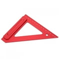 thumbnail image 4 of Triangle de Travail du Bois en Alliage d'Aluminium Rouge Outils de Mesure de Menuiserie 150MM sj-1, 4 of 8