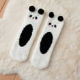 thumbnail image 1 of Dyfzdhu Women Tube Socks Three-Dimensional Cartoon Cute Bear Coral Home Floor Socks Half Sleep Socks, 1 of 5