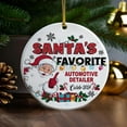 thumbnail image 4 of Santa’s Favorite Automotive Detailer Christmas Ornament 2025, Automotive Detailer Ornaments, Christmas Hanging Ornament, Xmas, 4 of 4