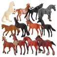 thumbnail image 2 of 12x figura de Animal de simulación decoraciones de juguetes educativos actividades de aprendizaje accesorios de bricolaje estatuas de para Salvador Estatuas en miniatura, 2 of 8