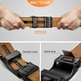 thumbnail image 6 of Mens Ratchet Belt,Leather Adjustable Slide Belt For Gift Mens Dress Casual 1 3/8",Size Adjustable, 6 of 8