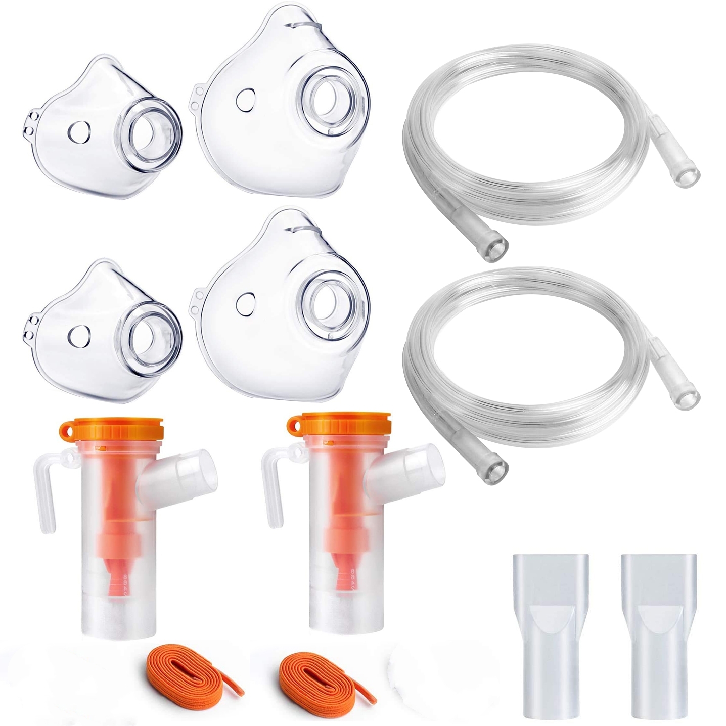 2 Pack Nebulizadores Mask Kit and Tubing for Albuterol Treatment for