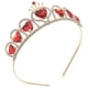 thumbnail image 3 of Tiara de corazón rojo de los Descendientes, corona de corazón, joyería para el cabello, corona de boda para novia, 3 of 6