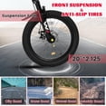 thumbnail image 3 of Ambifirner 20 inch Bike 7-Speed Twist Shift, Front Suspension Steel Frame Mini Road Bike, Black, 3 of 8