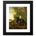 thumbnail image 2 of Style of Thomas de Keyser 12x14 Black Modern Framed Museum Art Print Titled - Portrait of an Horseman with Two Dogs (ca. 1660 - 1670), 2 of 5