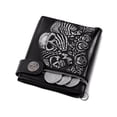 thumbnail image 3 of Cartera corta antirrobo Tonnylam con calavera rosa, cartera con cadena para motocicleta para hombre, 3 of 6