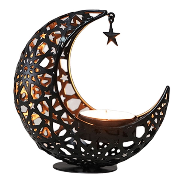 Elegante incensario quemador de aroma Eid Mubarak portavelas para regalos Eid Al Adha