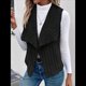 thumbnail image 5 of Chaleco Informal Sin Mangas de Felpa para Mujer, Otoño e Invierno, Tipo Cárdigan. Negro XXL, 5 of 10