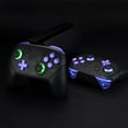 thumbnail image 2 of eXtremeRate Multi-Colors Luminated DTFS LED Kit V2, Thumbsticks Dpad ABXY ZR ZL L R Buttons Chameleon Purple Blue Classical Symbols Keys for Nintendo Switch Pro Controller - Controller NOT Included, 2 of 8