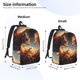 thumbnail image 2 of Easygdp Red And Gray Flame Fox Mochila de Lona Resistente para Laptop, Compatible con Laptops de 15 a 17 pulgadas, Ideal para Escuela, Trabajo y Viajes-Medium, 2 of 5