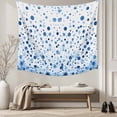 thumbnail image 5 of Blue Polka Dot Large Tapestry for Bedroom Wall Hanging Tapestry, Modern Art Abstract Watercolor Dot Ceiling Backdrop Tapestries Poster Blanket Wall Decor for Teens Room Living Room Dorm 100" x 59", 5 of 8