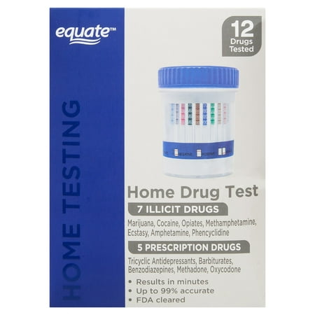 Equate 12 Panel At-Home Drug Test for 7 Illicit Drugs, 1 Urine Test