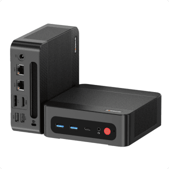 BOSGAME P4 Ultra Mini PC, AMD Ryzen 7 7730U (Up to 4.5GHz), 16GB DDR4 RAM, 1TB NVMe PCIe 3.0 SSD, Triple 4K Display, Dual 2.5G LAN, Wi-Fi 6E