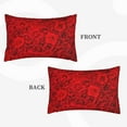 thumbnail image 4 of EasygdpRed Rose Polyester Fiber Double-Sided Pillowcase,Super Soft,Comfortable And Luxurious Pillowcase,Not Easy To Break Or Deform- 14"X20", 4 of 9