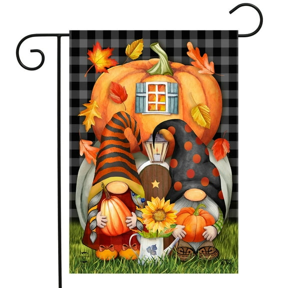 Briarwood Lane Fall Gnome Home Humor Garden Flag