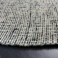 thumbnail image 3 of Safavieh Abstract Delia Distressed Wool Area Rug, Dark Gray/Ivory, 4' x 4' Round, 3 of 11