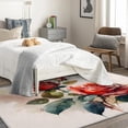 thumbnail image 4 of Red Roses Rug 6x9 Area Rugs for Bedroom Living Room, Floral Area Rug, Flower Carpet Machine Washable Non-Slip Large Rug, Soft Low Pile Area Rug, Indoor Decorative Rug la&169, 4 of 7