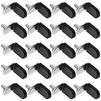 Raindrops MLINS 20pcs Shelf Bracket Pegs with Hole L Shaped Clips Rubber Sleeve for Kitchen Bookcase Shelf Cabinet Furniture Closet Shelf Pins