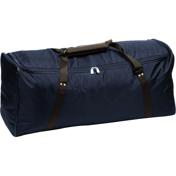 Champion Sports 420 Denier® Nylon Deluxe Equipment Bag with Strap and Inside Pocket - 36"L x 13"W x 15"H - Navy