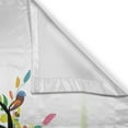 Ambesonne Colorful Kitchen Curtains, Modern Tree Silhouette, 55"x36