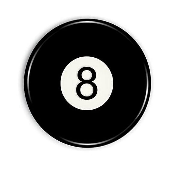Eight Ball Magnet Strong and Flexible Eight Ball Refrigerator Magnet 1.1 Inch Epoxy Dome