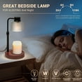 thumbnail image 7 of Candle Warmer Lamp with Timer: Electric Candles Wax Warmers Glass Lamps for Jar Candles Burner Adjustable Height and Dimmable Light for Room Decor - House Warming Gifts  Birthday Gifts for Women Mom, 7 of 7