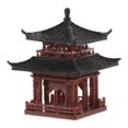 thumbnail image 1 of Garden Ornament Miniature Pavilion Statue Chinese Style Fish Tank Decoration Brown 3.00X2.50X2.50CM 1Pcs, 1 of 4