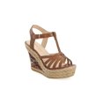 thumbnail image 1 of Sandalia Color Camel Con Plataforma Multicolor Altura 11Cm Mundo Terra 030327, 1 of 3