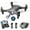Black, variant on Wefone L106 GPS Foldable Drone with 4K UHD Camera for Adults Beginners, Brushless Motor, 2 Batteries, White