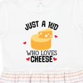 thumbnail image 4 of Inktastic Cheese Lover Kids Girls Toddler Dress, 4 of 5