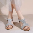 thumbnail image 2 of WILLBEST Sandalias Ortopédicas Para Mujer, Sandalias Bohemias Con Diamantes De Imitación Y Plataforma Con Cuña, Moda De Verano Para Mujer, 2 of 9