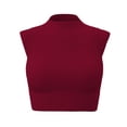 thumbnail image 6 of Bibifish Womens Tank Tops Neck Sleeveless Side Split Hem Workout Camisoles Cropped Fitted Summer Sleeveless Shirts, 6 of 7