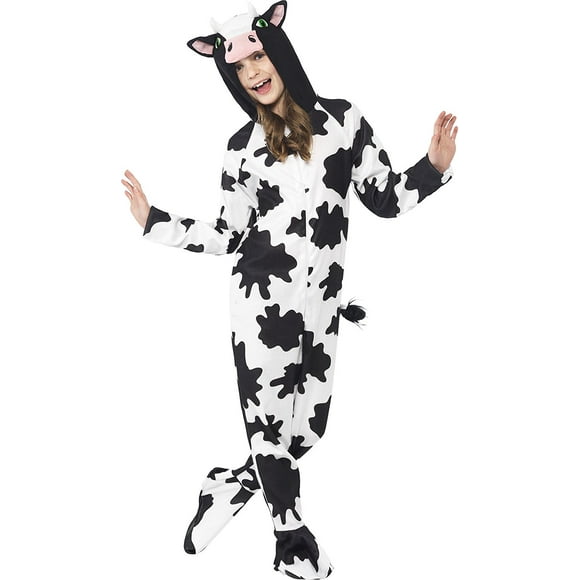 Party Animals Cow Halloween Costume Farm Child Kids Black N' White Medium
