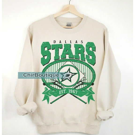 Dallas Hockey Vintage 90s Sweatshirt, Hockey Retro Gift For Christmas