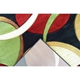 thumbnail image 4 of Premium Hand Carved Abstract Modern Rug Contemporary Colorful Thick Carpet Design 1062 (5'2"x7'5",Black), 4 of 6