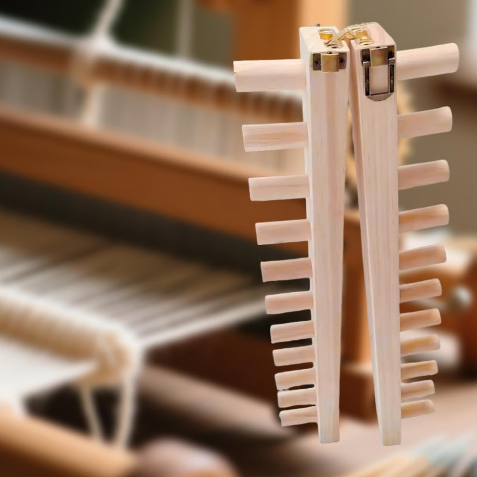 FVDPWYE Wooden Knitting Loom Easy to Assemble Two Section Foldable Yarn Weaving Tool