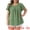 Green, variant on DARING DIVA Women's Plus Swiss Dot Crew Neck Tulip Top 1X Blue