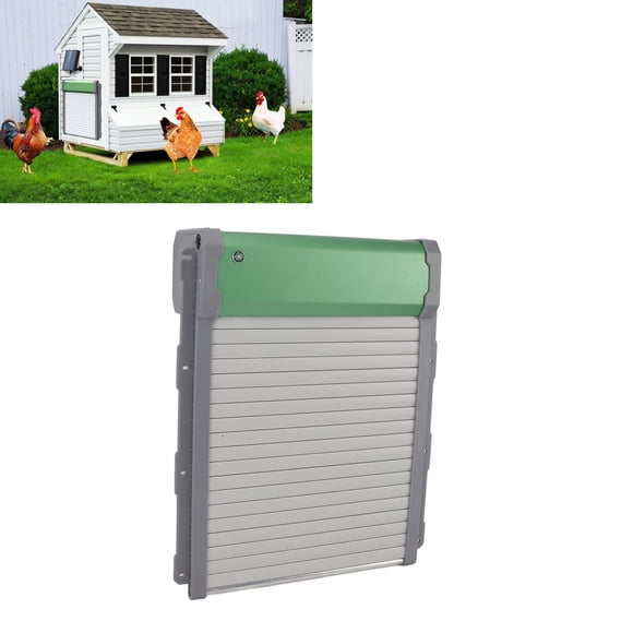 Puerta Automática Para Gallinero, Sensor De Luz De Protección Para Aves De Corral IP67, Puerta Solar Eficiente Impermeable Para Gallinero Para Patos