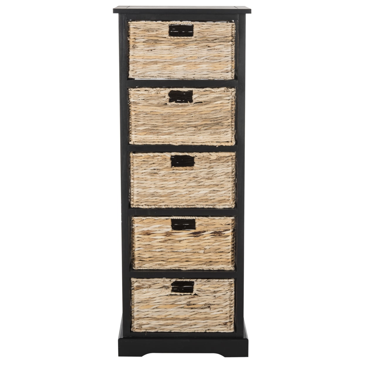 Safavieh Vedette Nautical Sold All Occasion Storage Bedroom Storage Baskets, Black