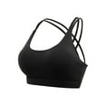 thumbnail image 7 of Womens Meduim Impact Sports Bras Criss Cross Back Sexy Running Bra Workout Running Crop Tops Longline Yoga Bra, 7 of 7