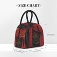 thumbnail image 2 of Daiia Vintage Rose Scepter Skull Pattern Lunch Bag , Insulated Lunch Box, Small Leakproof Cooler Food Lunch Containers Reusable High Capacity Lunch Tote Bags-One Size, 2 of 6