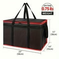 thumbnail image 5 of LOVEVER 1 Pce TTTG Sac Thermique Extra-Grand - Sac de Livraison d'Aliments Isolé de Qualité Commerciale Robuste Rétention Chaud/froid Conception Pliable Poignées Renforcées - Plus Isolant Que l'Aluminium, 5 of 5