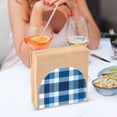 thumbnail image 6 of Ryvnso Checkered Pattern Acrylic Napkin Holder Table Kitchen Paper Tissue Organization, 6 of 7